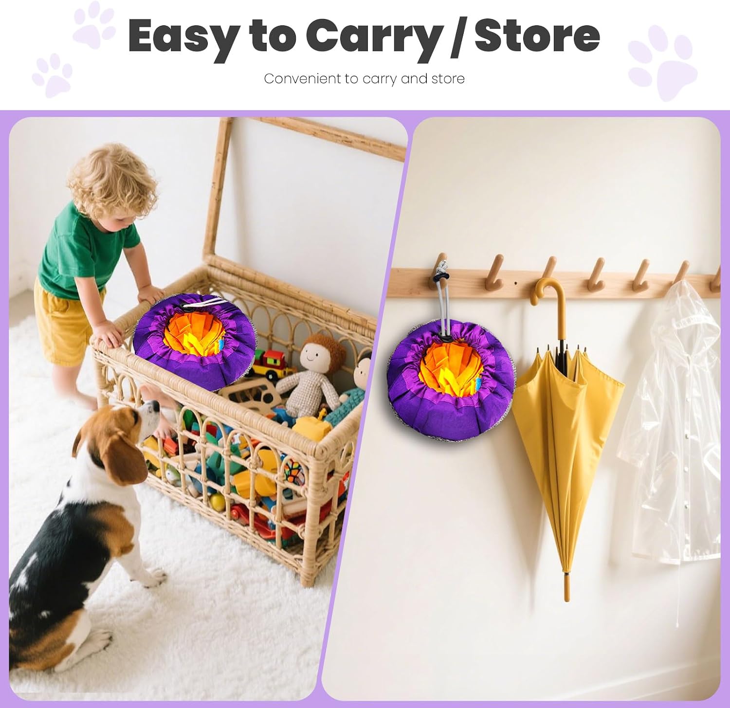 19-Inch Snuffle Mat For Dogs & Cats, Adjustable Slow Feeder And Interactive Foraging Puzzle Toy For Mental Stimulation 4