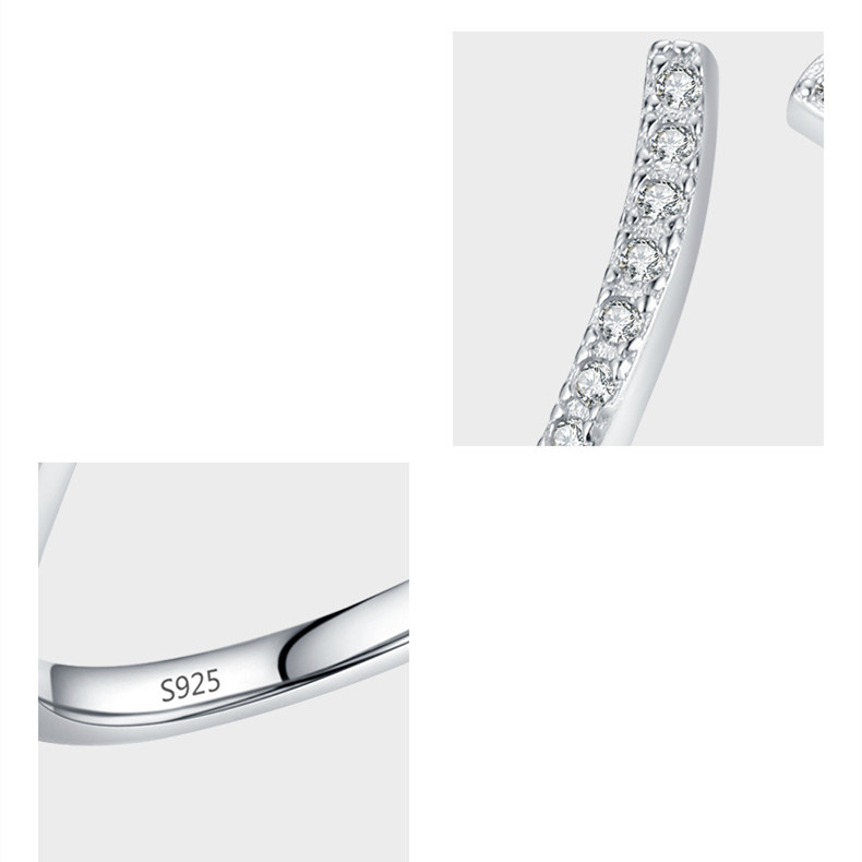 Title 4, S925 Sterling Silver Micro Insert Row Diamentow...