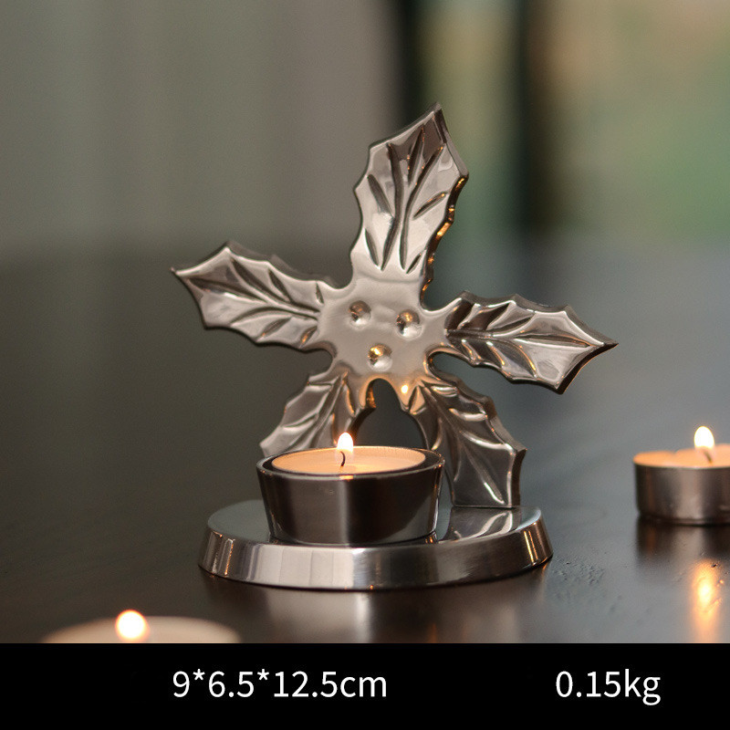Tabletop candlelight dinner props christmas candle holder