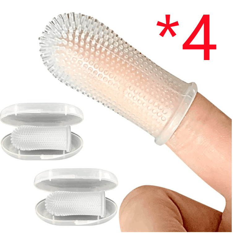 Brosse à dents doigtier silicone chien chat — Hygiène dentaire 6