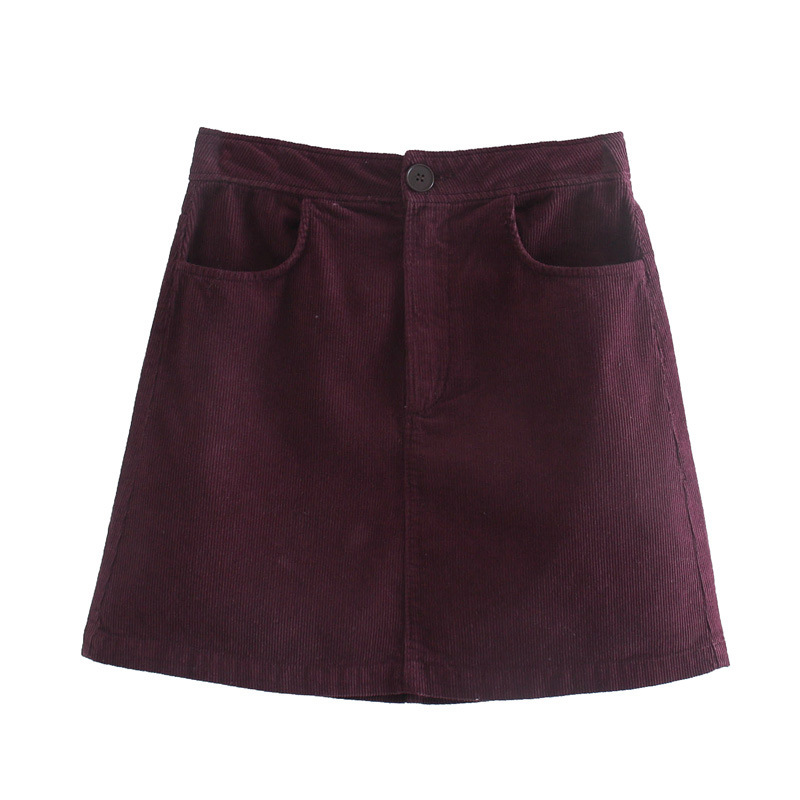 Title 4, Dames corduroy mini rok met zijzakken. Comforta...