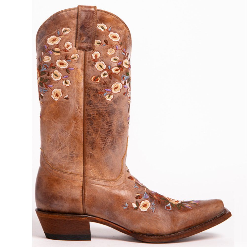 Title 5, Botas Vintage Bordadas Western High Barrel