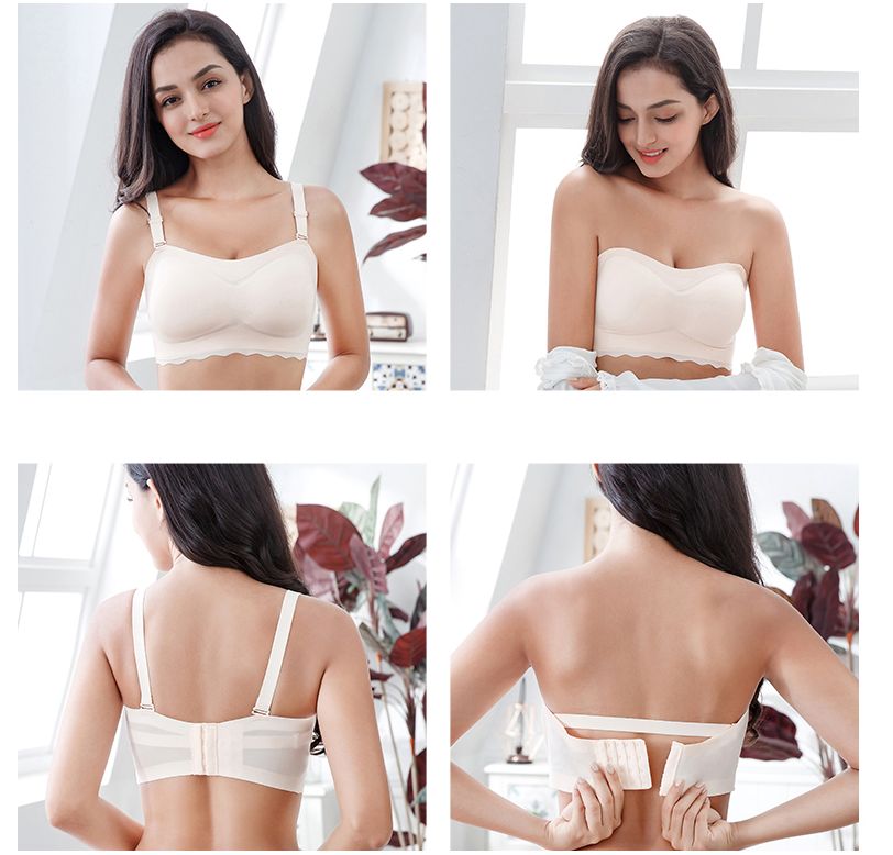 Title 2, Non-slip invisible tube top bra