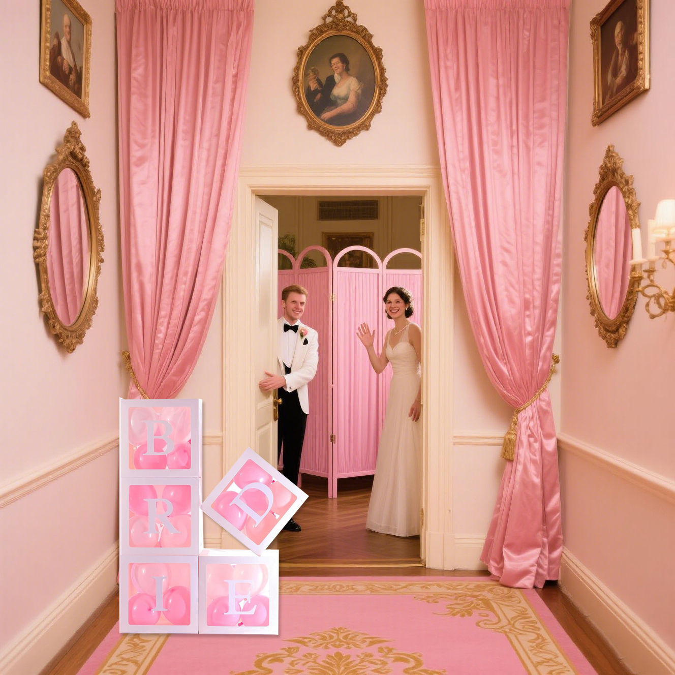 5 Pieces Wedding Balloon Boxes