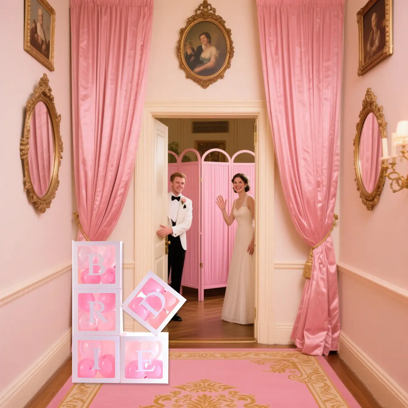5 Pieces Wedding Balloon Boxes