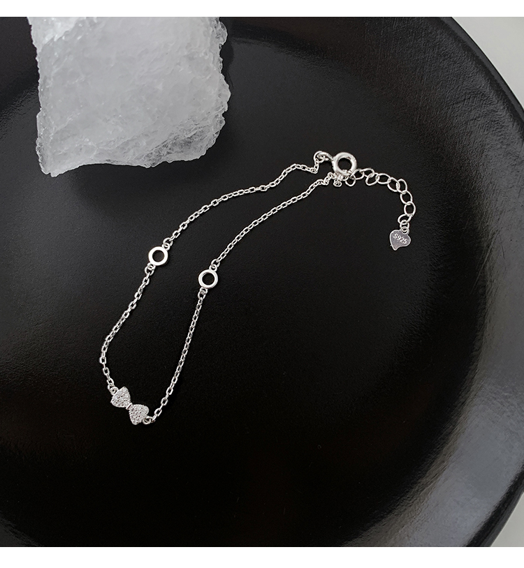 Women's Niche Design 925 Sterling Silver Bow Bracelet