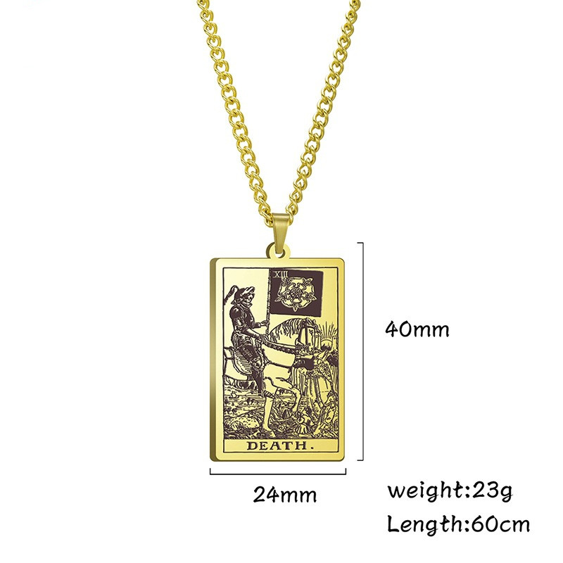 Men's And Women's Fashion Simple Stainless Steel Pendant Necklace