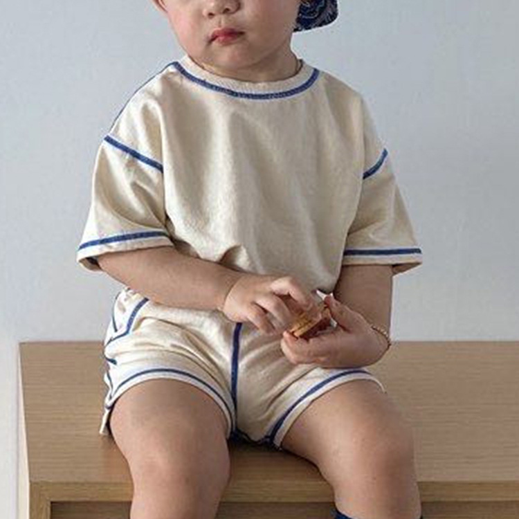 Han Casual Cotton Shorts Two-piece Set