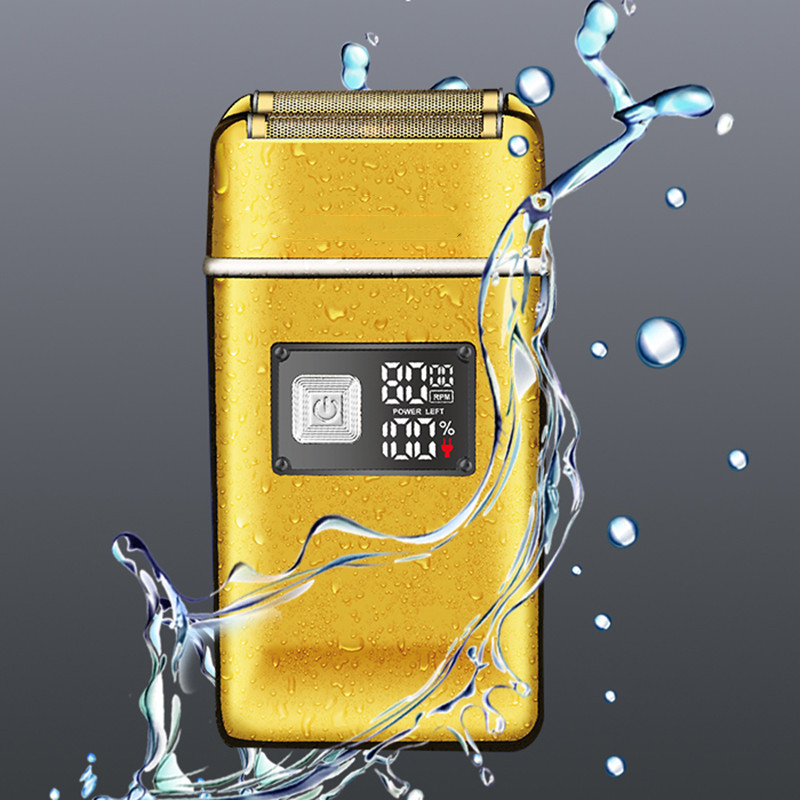 موس كهربائي بشاشة رقمية LED LCD قابل للشحن عبر USB