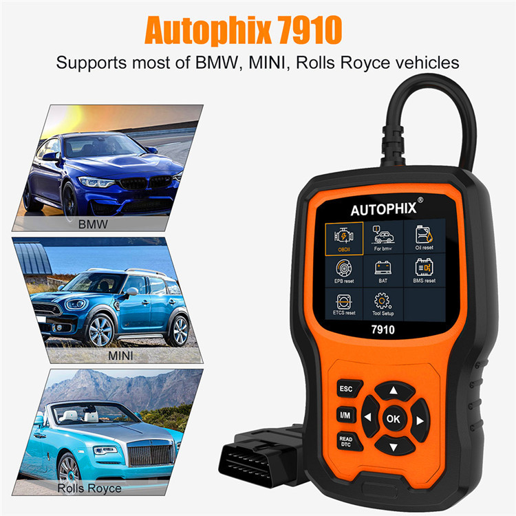 Autophix 7910 BMW Full System Diagnostic Tool Read Maintenance OBDII Fault Scan — foto 4