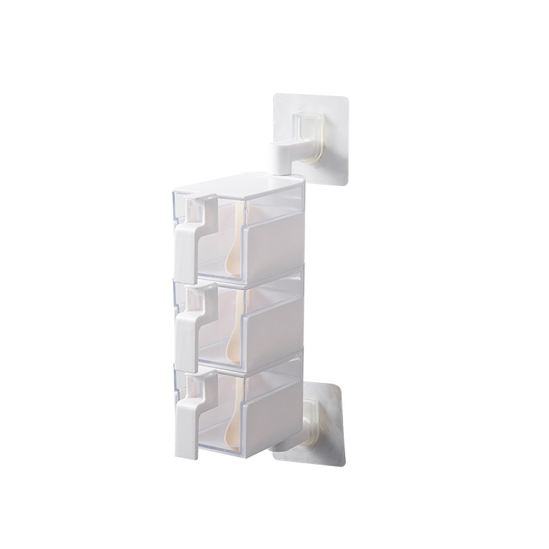 Title 1, Kitchen Free Perforation Wall-mounted Spice Box