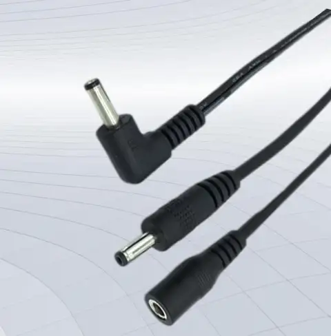 Black Copper Durable Conductive Strong Elbow DC Cable
