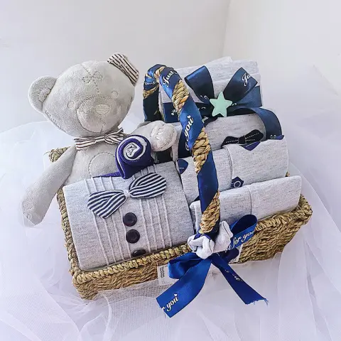 Newborn Boy Baby Clothes Set Gift Box Autumn