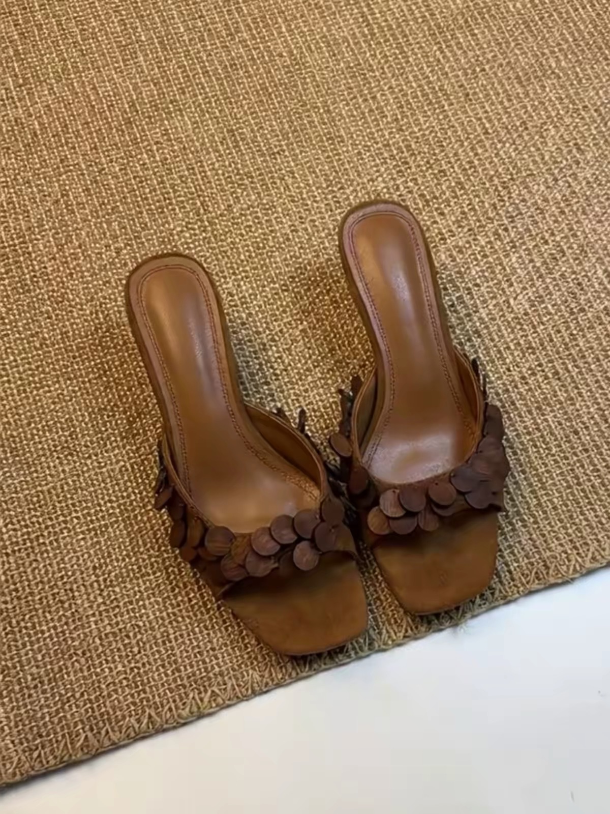 Square Toe Stiletto Mules, picture 2 of 4