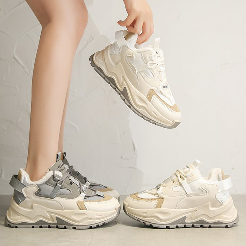 Women's Casual Sneakers With Thick Soles