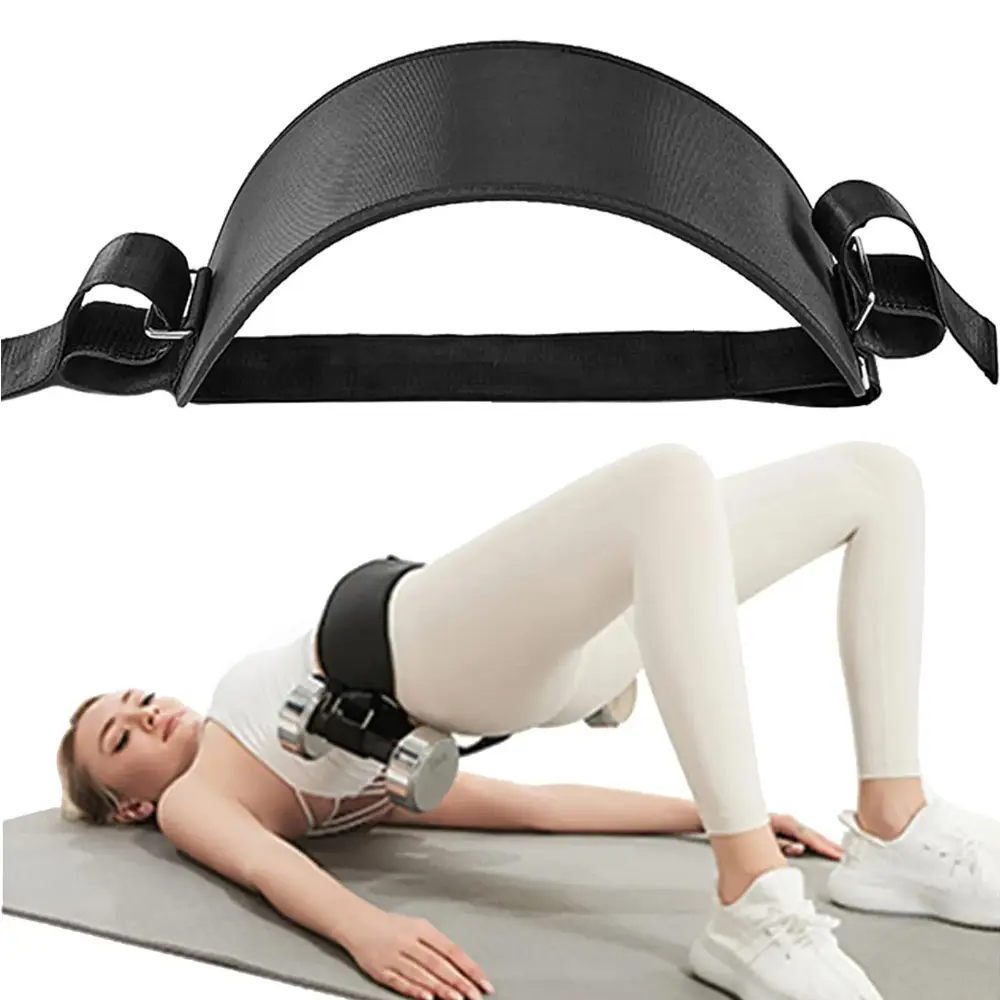 Dumbbell Potbelt Waist Strap,Hip Thrust Belts Booty For Use With Dumbbells Plates Exercise Anti-Slip For Gym Home Pull Up Belt For Weights