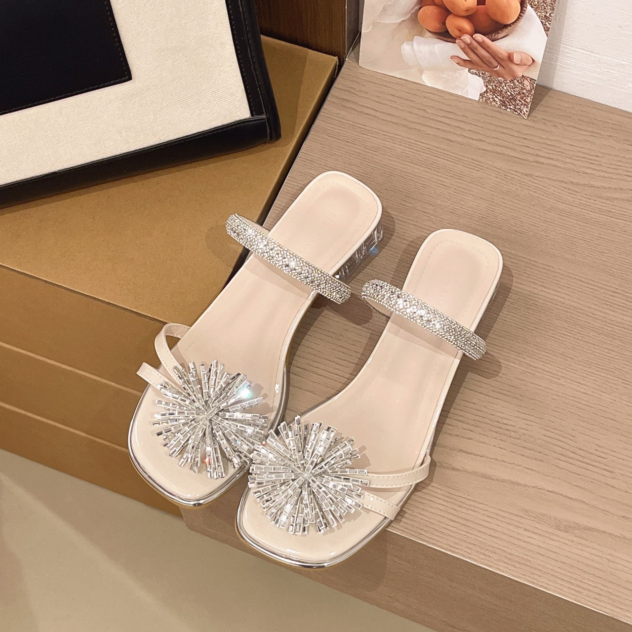 High Heel Slide Sandals