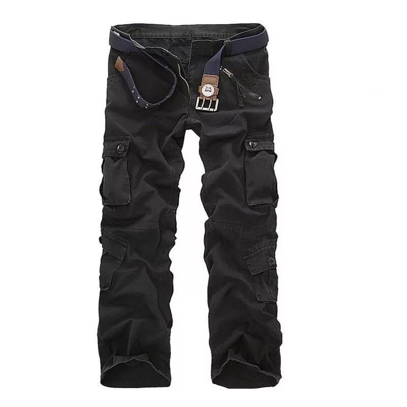 Men's Casual Pants Multi Pocket Pants Men's Straight Leg