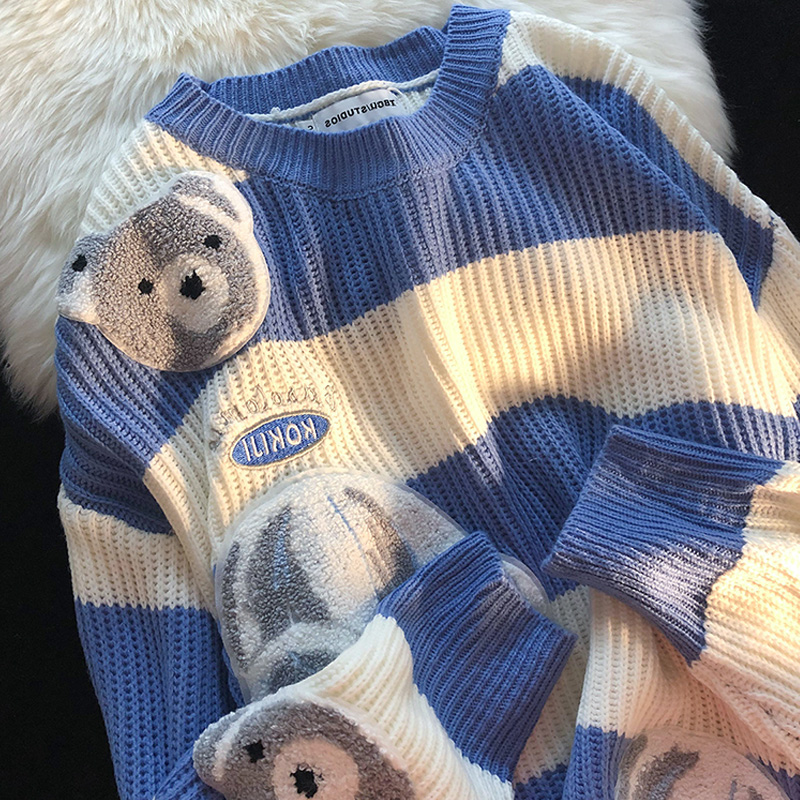 Lazy Style Thickened Gentle Knitted Sweater Top