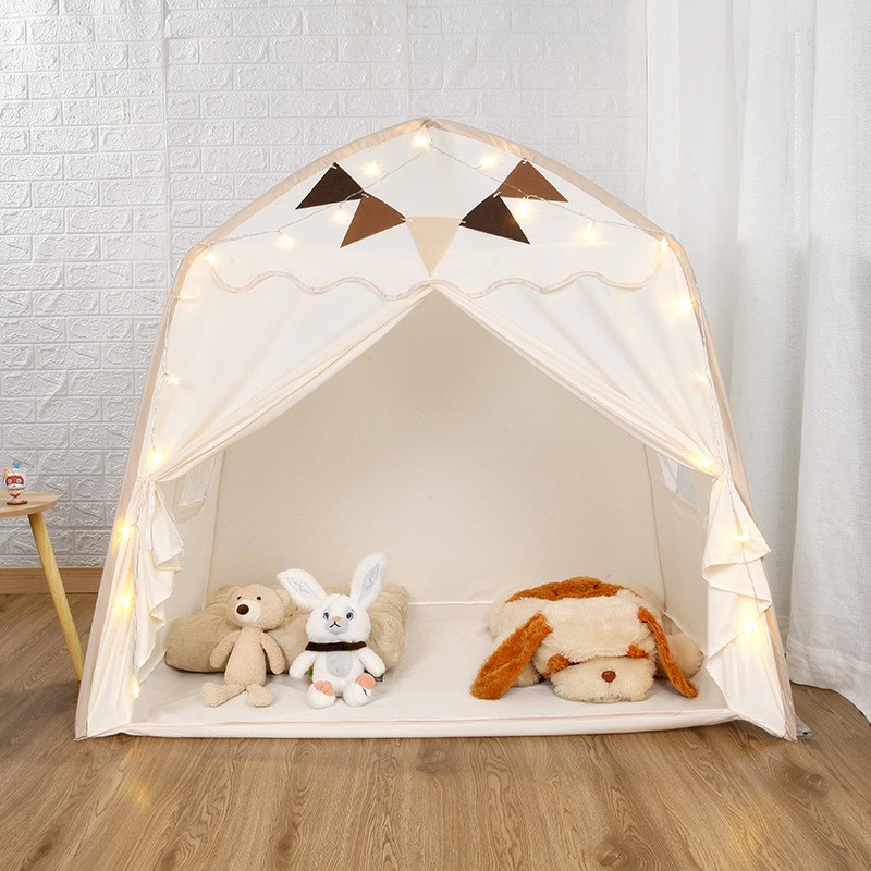 Large Canvas Kids Teepee Star Childrens Play Tent InOutdoor House UK — image 3