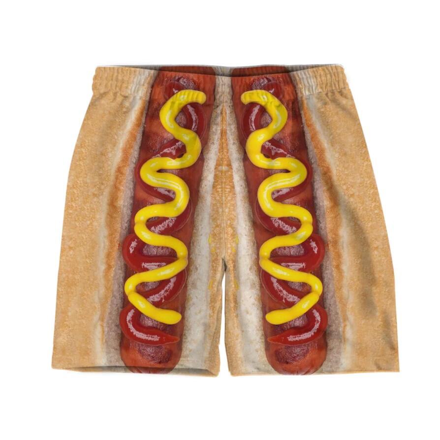 Casual Shorts With Printed Pockets On Both Sides Picture Color - Shop at LoveMi