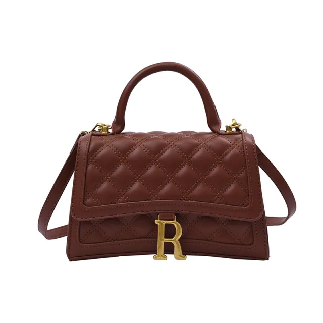 Women's Bag Shoulder Bag R Letter Buckle Bag Red - Shop at LoveMi