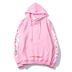 Title 4, Sakura Arrow Print Hooded Hoodie for Men and Women