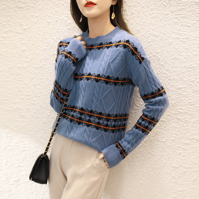 Title 2, New Autumn And Winter Pure Color Wool Sweater ...