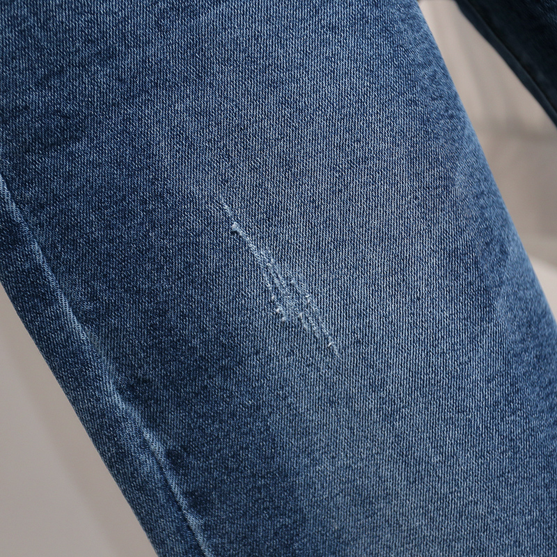 Jeans Women Stretch High Waist Was Thin