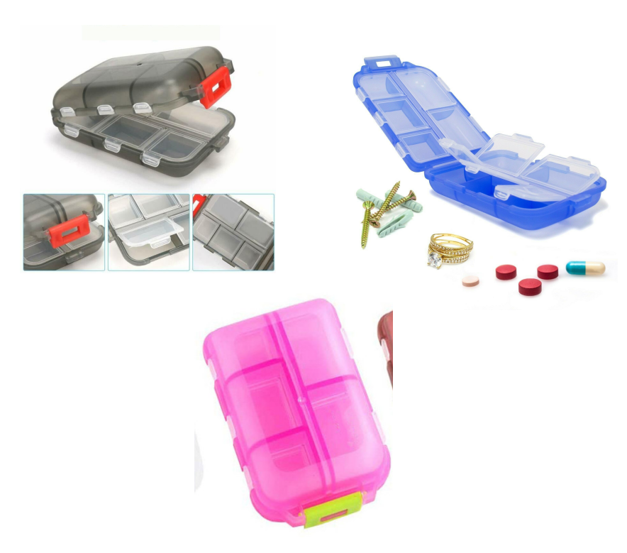 Travel Pill Organizer 10 Grid  Moisture Proof Pills Box For Pocket Purse Daily Pill Case Portable Medicine Vitamin Holder Container - Image 21