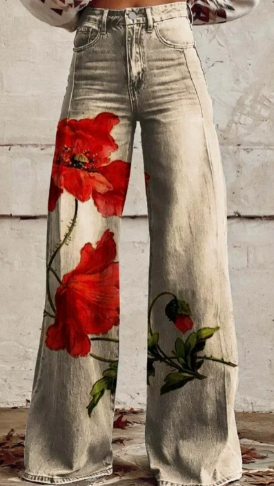 Women's Casual Pants Thin Imitation Jeans