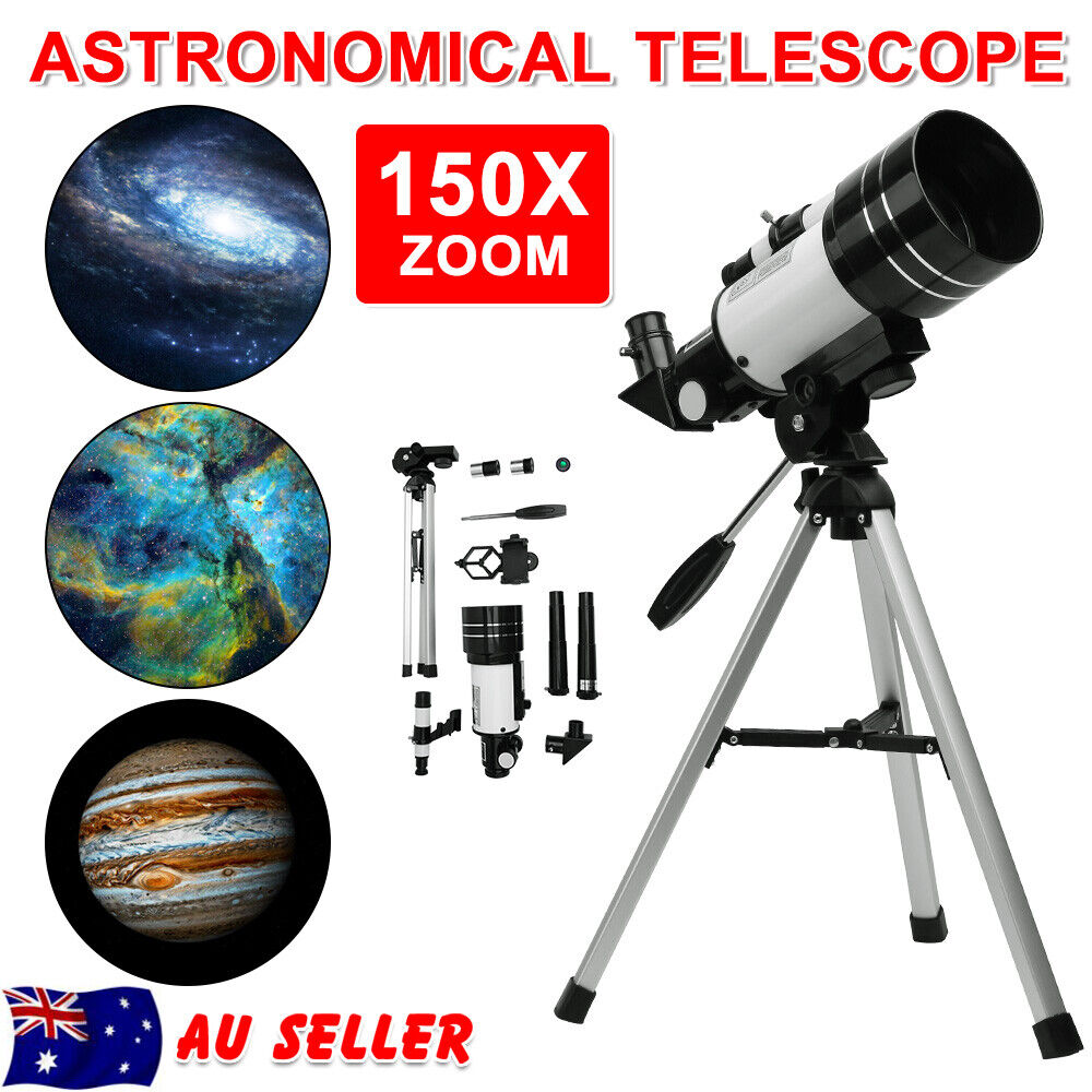 Télescope astronomique 150x avec trépied adaptateur de téléphone observation