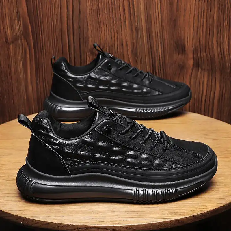 Leather Jelly Bottom Darth Vader Men's Sneakers
