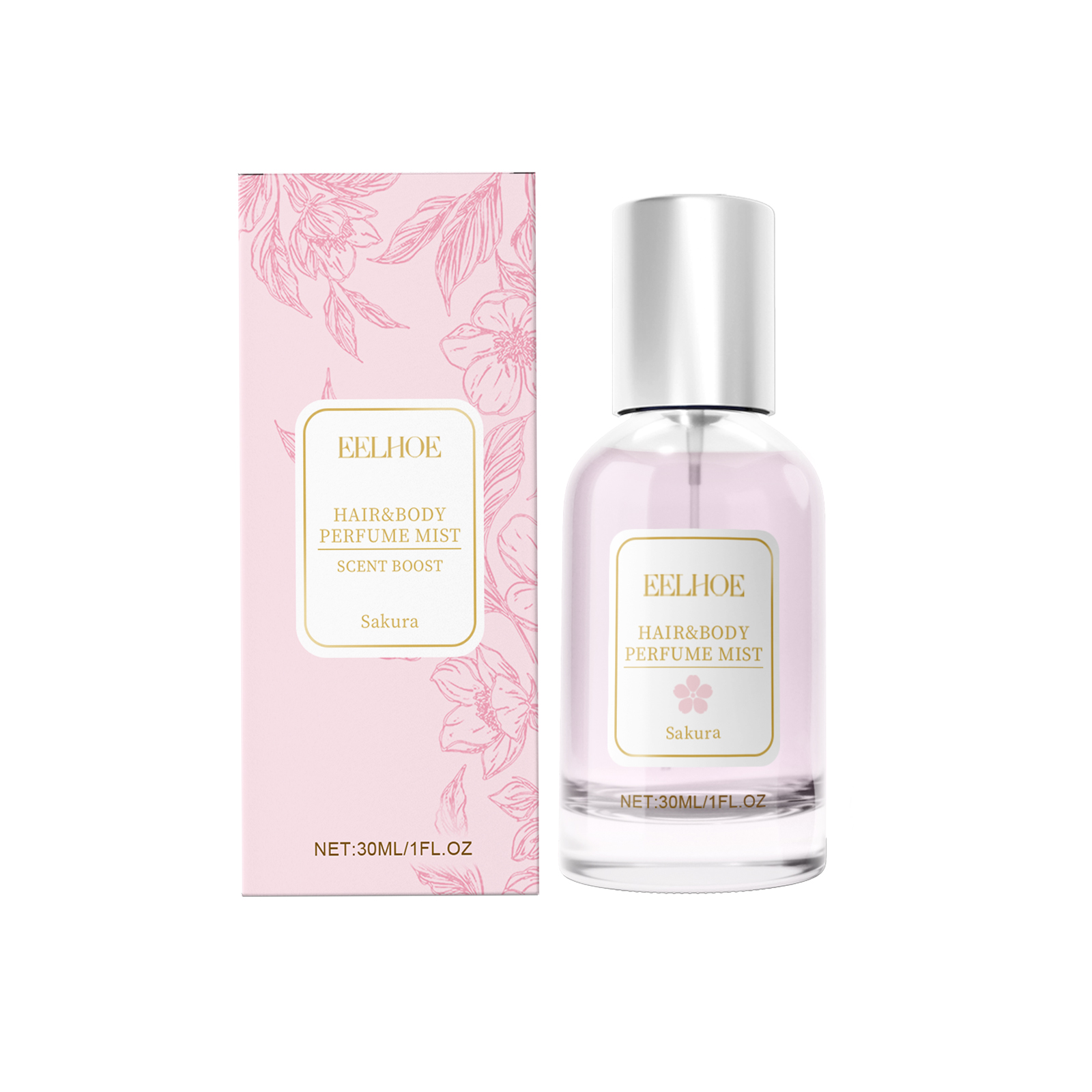 EELHOE Cherry Blossom Body Hair Eau De Parfum Spray Elegant Dating Atmosphere Natural Niche Eau De Parfum Spray Sakura - Shop at LoveMi