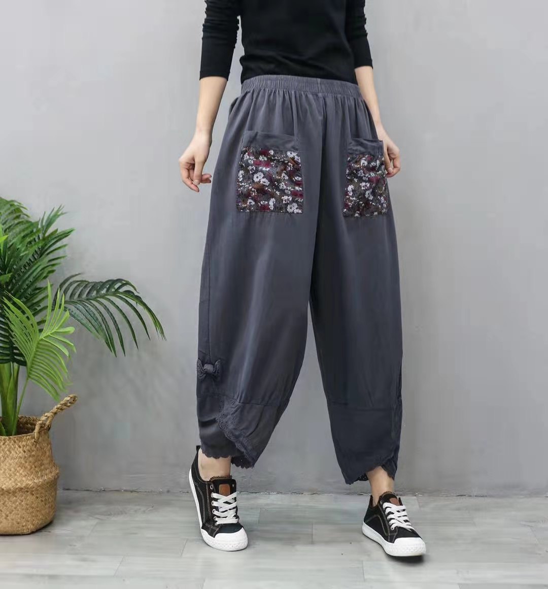 Fashion Casual Women's Harem Pants Wide Leg