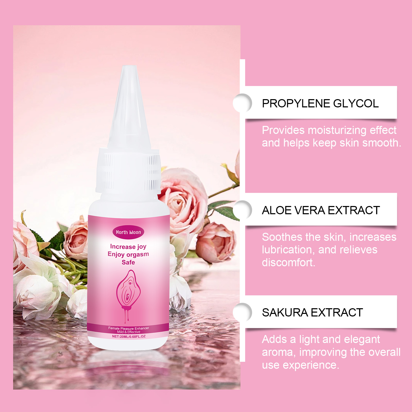 Female Intimate Comfort Serum, Gentle Moisturizing Lubricant For Women, Hydrating Soothing Private Care Oil For Sensitive Skin