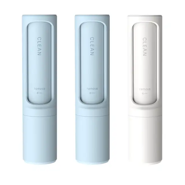 Rotating Cylinder Sticker Roller Electrostatic Brush Hair Removal Artifact Pet Hair Removal Brush Clothes Sticky Brush Hair Remover Blue Blue White - Shop at LoveMi