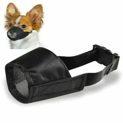 Dog Muzzle - Adjustable Soft Breathable Tribal Nylon Dog Mouth Guard Cover For Small, Medium And Large Dogs, Anti Chewing, Barking & Biting - 7.5 Inch - View 1