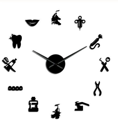 Acrylic Mirror Wall Clock, picture 5 of 5