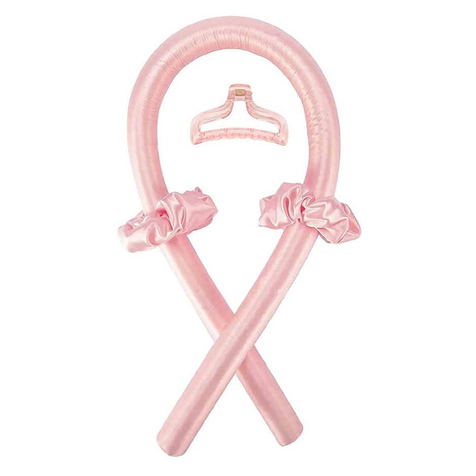 Heatless Curling Rod Headband Nenhum Calor Fita de Seda Curling Rod Cabelo Rolo Curls Com Garra de Cabelo Clipe Lazy Natural Soft Wave DIY R