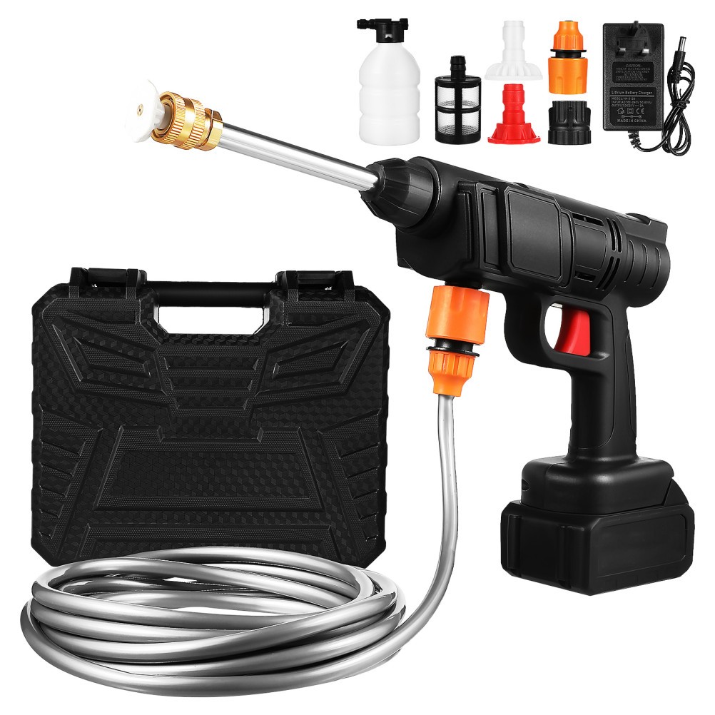 2 Battery Cordless Car High Pressure Washer Jet Water Wash Cleaner Gun Portable — image 3
