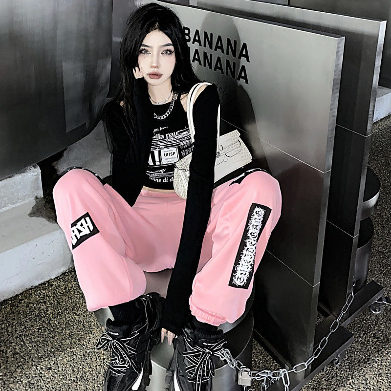 European And American High Street Trendy Overalls Women's  Waist