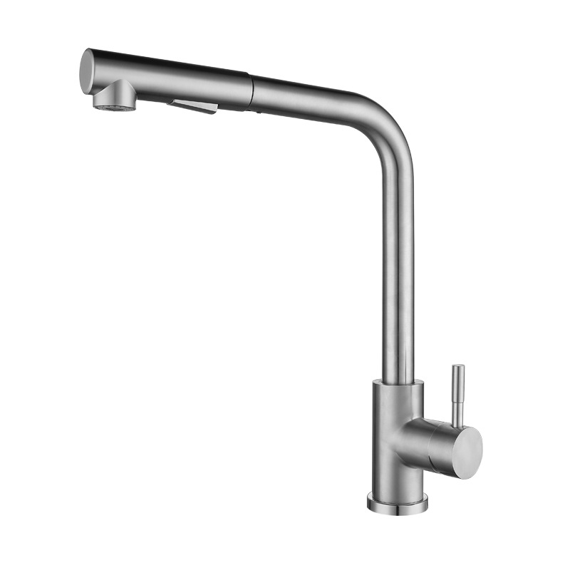 Title 2, 304 Stainless Steel Seven-word Pull Faucet