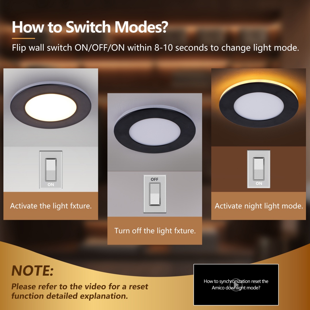 6 Pack 4 Inch Black LED Recessed Light, Dimmable, 2700K-5000K 5CCT, 800LM High... 4