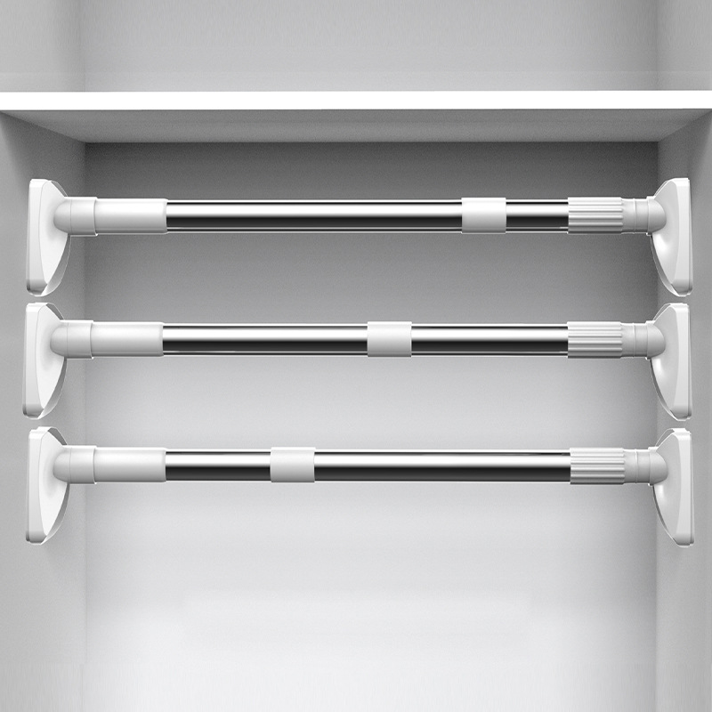 Stainless Steel Cabinet Support Pole Clothes Retractable