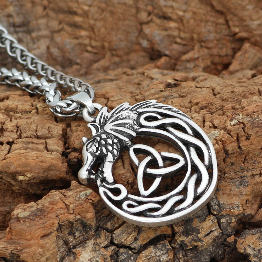 Fashion Trend Triangle Viking Concentric Knot No Chain