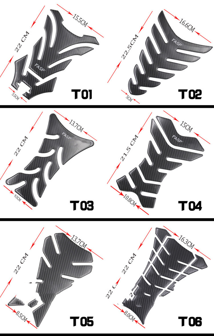 5D Real Carbon Brazing Protection Suit Motorcycle Fish Bone Paste — foto 3