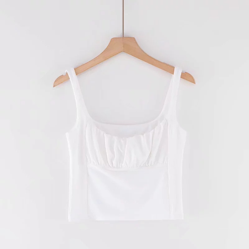 Sexy Folds Flat Mouth Slim Elastic Small Sling White - Shop at LoveMi