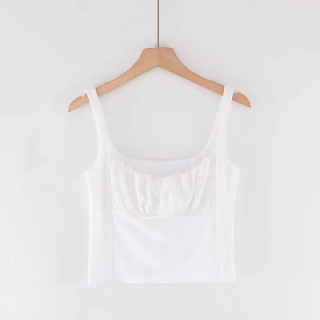 Sexy Folds Flat Mouth Slim Elastic Small Sling White - Shop at LoveMi