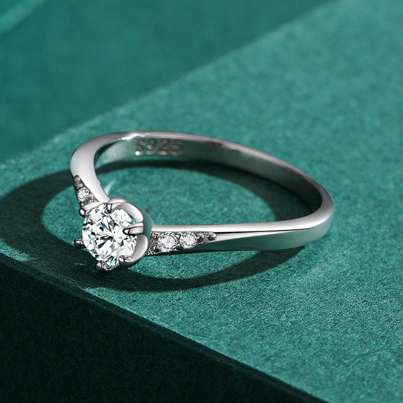 S925 Sterling Silver Premium Diamond Ring